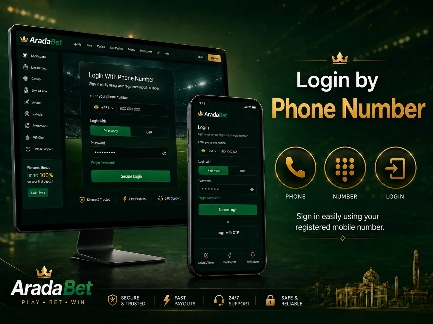 Login by Phone Number